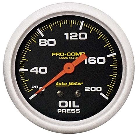 Autometer Pro Comp Mechanical Oil Press Gauge Psi