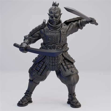 Hot Goblin 闇の剣士D ミニチュア ホットゴブリン 鬼武者 二刀流