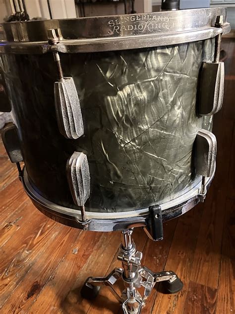 Slingerland Radio King 1930s 1940s Black Diamond Pearl 9”x13” Reverb