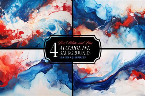 Red White Blue Background Bundle Marble Graphic By Haylee Creative