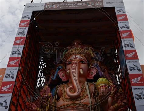 Image Of Sri Dwadashaditya Maha Ganapathi Idol In Khairatabad For