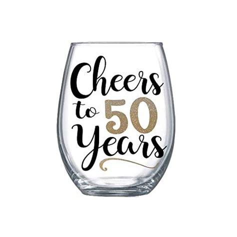 Cheers To 50 Years 50th Birthday Or Anniversary T