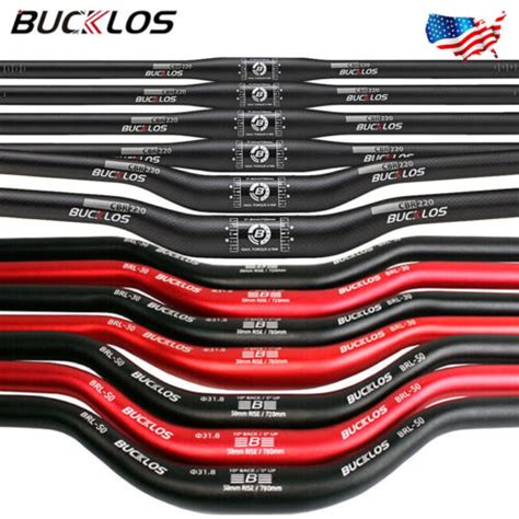 Bucklos Mountain Bike Carbon Fiber Handlebar Mm Aluminum Flat