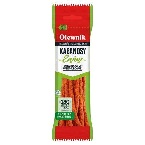 Olewnik Enjoy Kabanosy Drobiowo Wieprzowe 105 G Zakupy Online Z