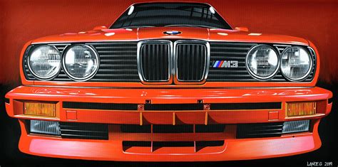 Bmw E30 M3 Art Print Painting By Lance Grootboom