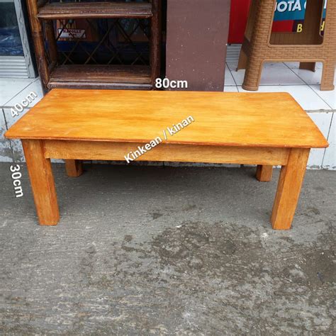 Jual Meja Lesehan Kayu Panjang 80cm Shopee Indonesia