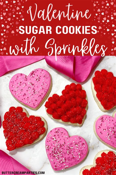 Easy Valentine Sugar Cookies With Sprinkles