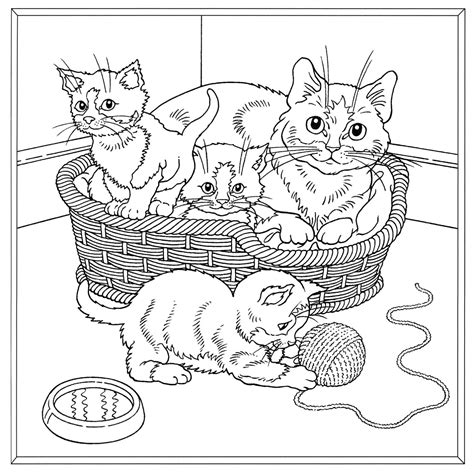 Три котенка раскраска Сутеев (много фото) - drawpics.ru