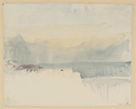 ‘Lake, with Mountains’, Joseph Mallord William Turner, after c.1830 ...