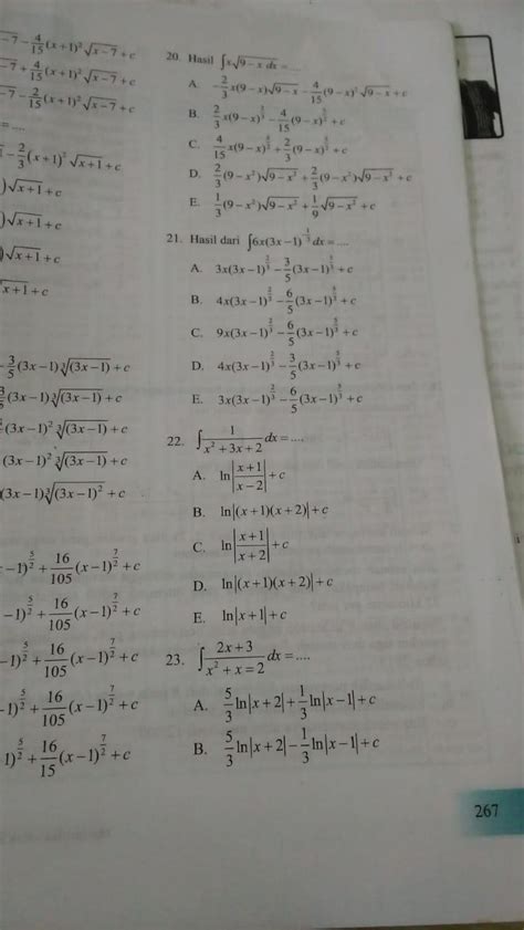 Integral 2x 3 x² x 2 dx Tolong bantu jawab ya no 23 Brainly