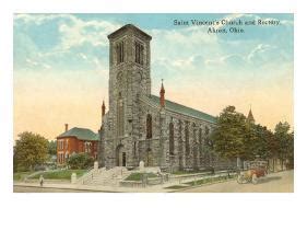 'St. Vincent's Church, Akron, Ohio' Print | AllPosters.com