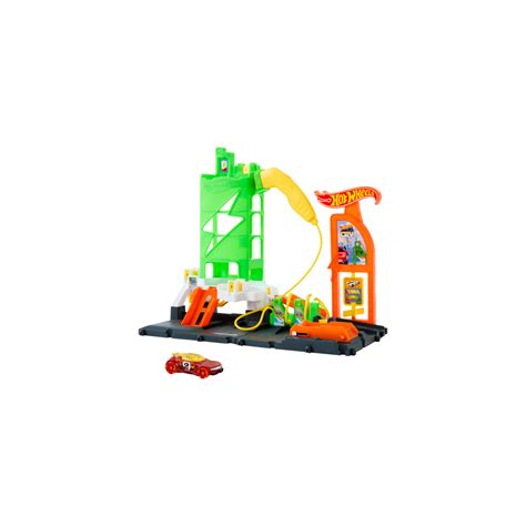 Statie De Alimentare Auto Cu Masina Inclusa Hot Wheels 1 64 HTN79 Noriel