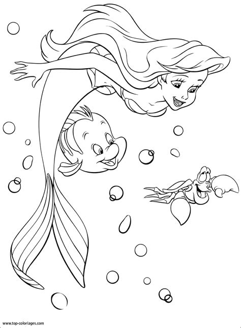 Coloriage Ariel Polochon et Sébastien