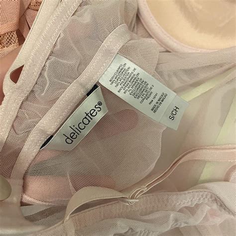 Pink Lingerie Top With Padding And White Trim Depop