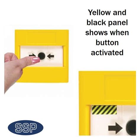 Gas Shut Off Emergency Button Single Pole Changeover Surface Yellow