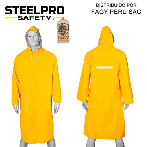 Abrigo De Pvc Amarillo Xp Steelpro