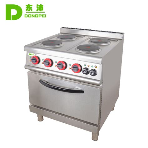 Series Stainless Steel Commercial Electric Range Cooker Round Hot Plate Stove With Oven