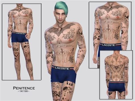 25 Patron Tattoos Pack All For Free Mclaynesims Mick In 2024 Sims 4 Tattoos Sims 4