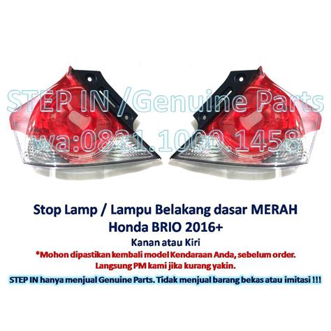 Jual Stop Lamp Lampu Belakang Mundur Honda Brio Satya Stoplamp Merah