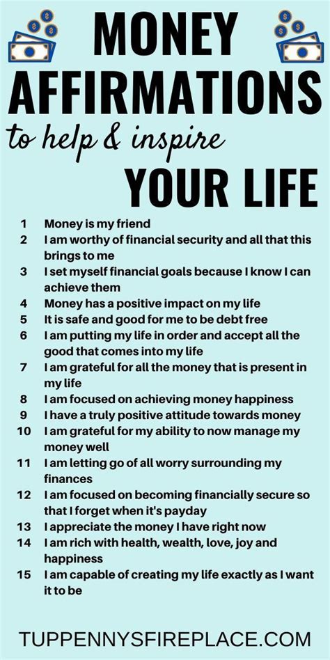 15 Money Affirmations That Will Inspire Your Life Artofit