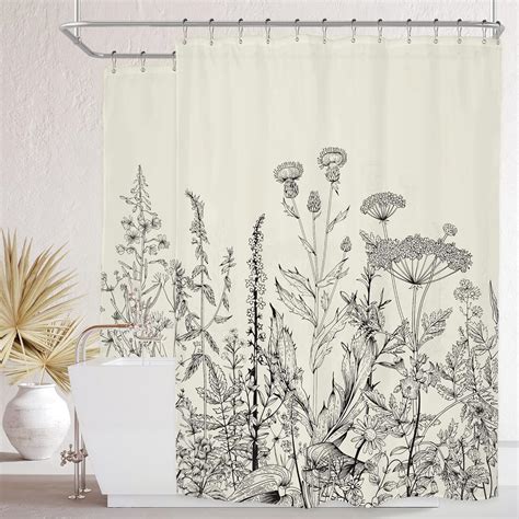 Amazon Riyidecor Clawfoot Tub Extra Wide Shower Curtain 180Wx72H