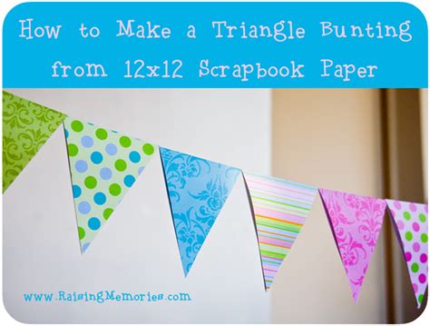 DIY Paper Triangle Bunting Tutorial