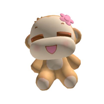 Kawaii Cute Happy Flower Monkey Waist Plush's Code & Price - RblxTrade