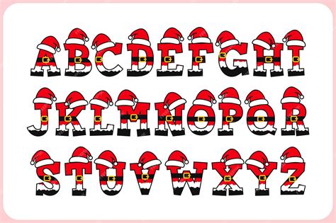 Premium Vector | Versatile Collection of Santa Claus Alphabet Letters for Various Uses