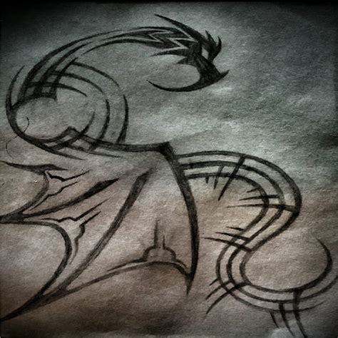 Tribal Dragon by FuzzNuggets on DeviantArt