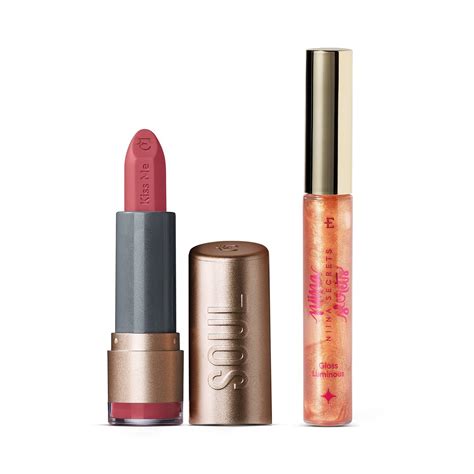 Combo Batons Lip Shine Batom Mate Rosa Pink Nude Soul Kiss Me G Gloss Labial Bronze Niina