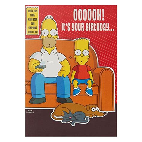 Hallmark Biglietto Auguri Compleanno Simpsons Segni Ageing Cerca