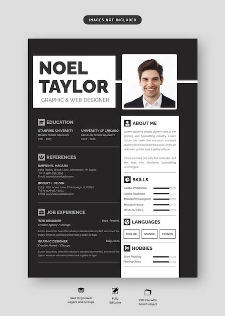 Premium Psd Cv Template