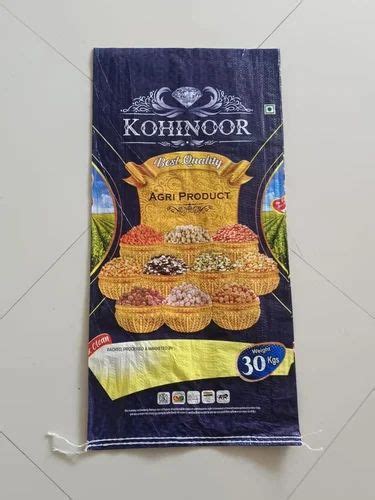 BOPP Printed 30Kg Pulses Packaging Bags Rectangle At Rs 11 Piece In Indore