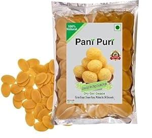 Ready To Fry Dry GolGappa Pani Puri Papad Panipuri Papad Whole Wheat