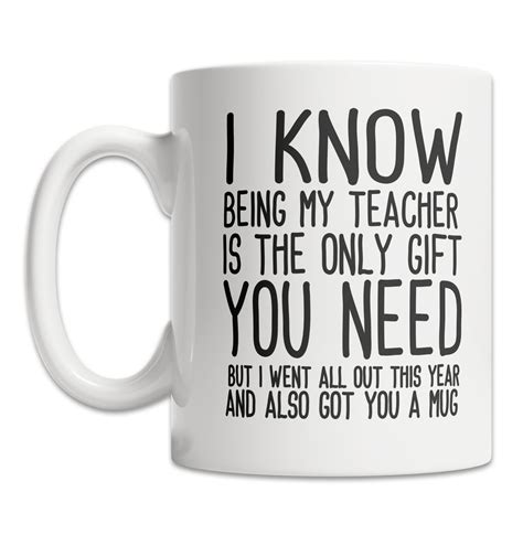 Funny Teacher Mug Funny Teacher Gift Idea Teacher Student - Etsy