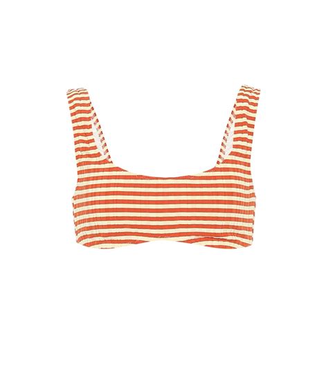 Sofia Richie Shows Off Her Toned Figure In An Orange And White Bikini In St Barts Daily