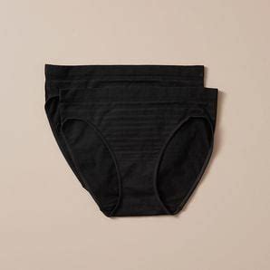 Pack Matte And Shine Seamfree Bikini Briefs Black Target Australia