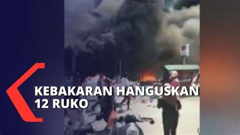 Tak Ada Mobil Pemadam Kebakaran Hanguskan Ruko Di Maluku Utara