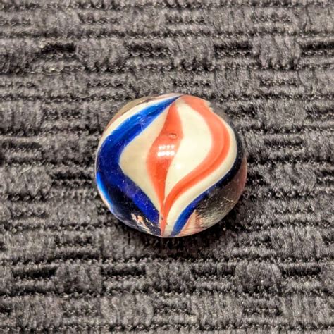 Stunning Wet Mint Naked Peppermint Ribbon Swirl Old Rare Marbles