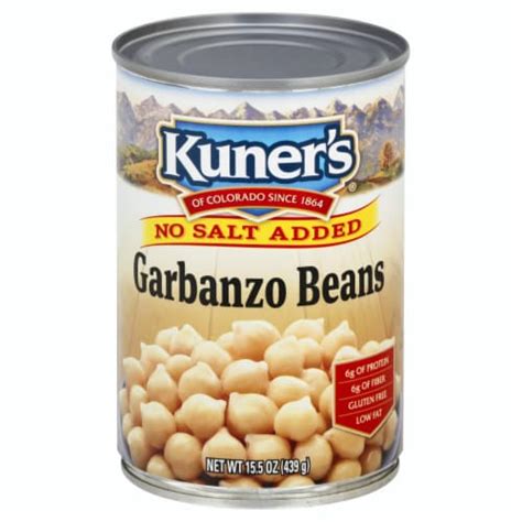 Kuner S Garbanzo Beans No Salt Oz Case Of Oz Each Fred Meyer