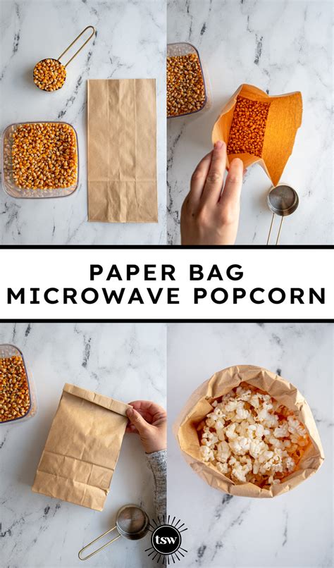 Easy Paper Bag Microwave Popcorn - The Schmidty Wife