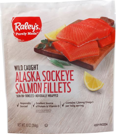 Raley S Purely Made Wild Caught Alaska Sockeye Salmon Fillets Main