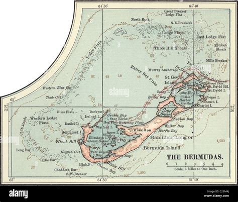Bermuda map hi-res stock photography and images - Alamy