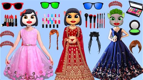 Three Cartoon Billi Ka Makeup Karne Wala Video Cartoon YouTube