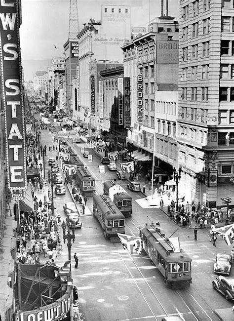 Looking Down To The Intersection Of Broadway And 7th Street From The