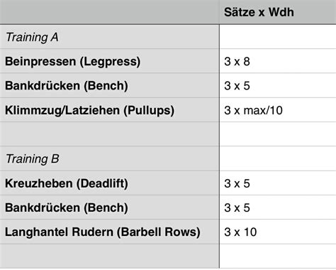 Krafttraining im Alter Trainingsplanung für Anfänger