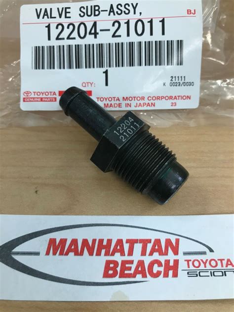 NEW GENUINE TOYOTA PCV VALVE 12204 21011 Grelly USA