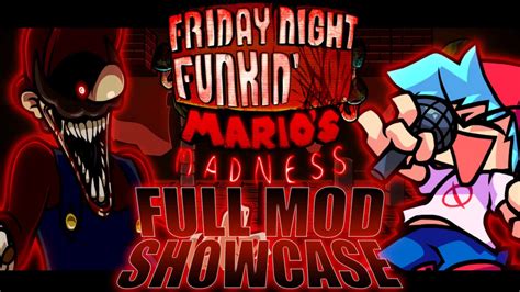 Mario S Madness V2 Full Showcase Friday Night Funkin Mario S Madness Youtube