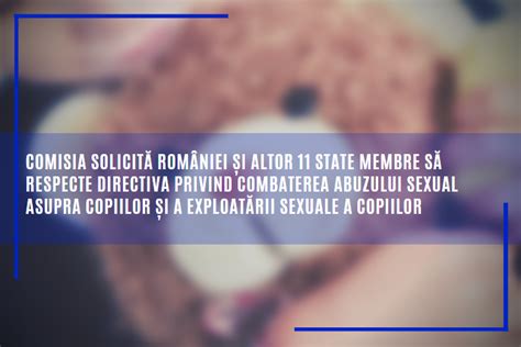 România și alte 11 state trebuie să combată abuzul sexual asupra copiilor