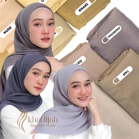 Jual Bella Square Hijab Segi Empat Warna Jilbab Segiempat Bella